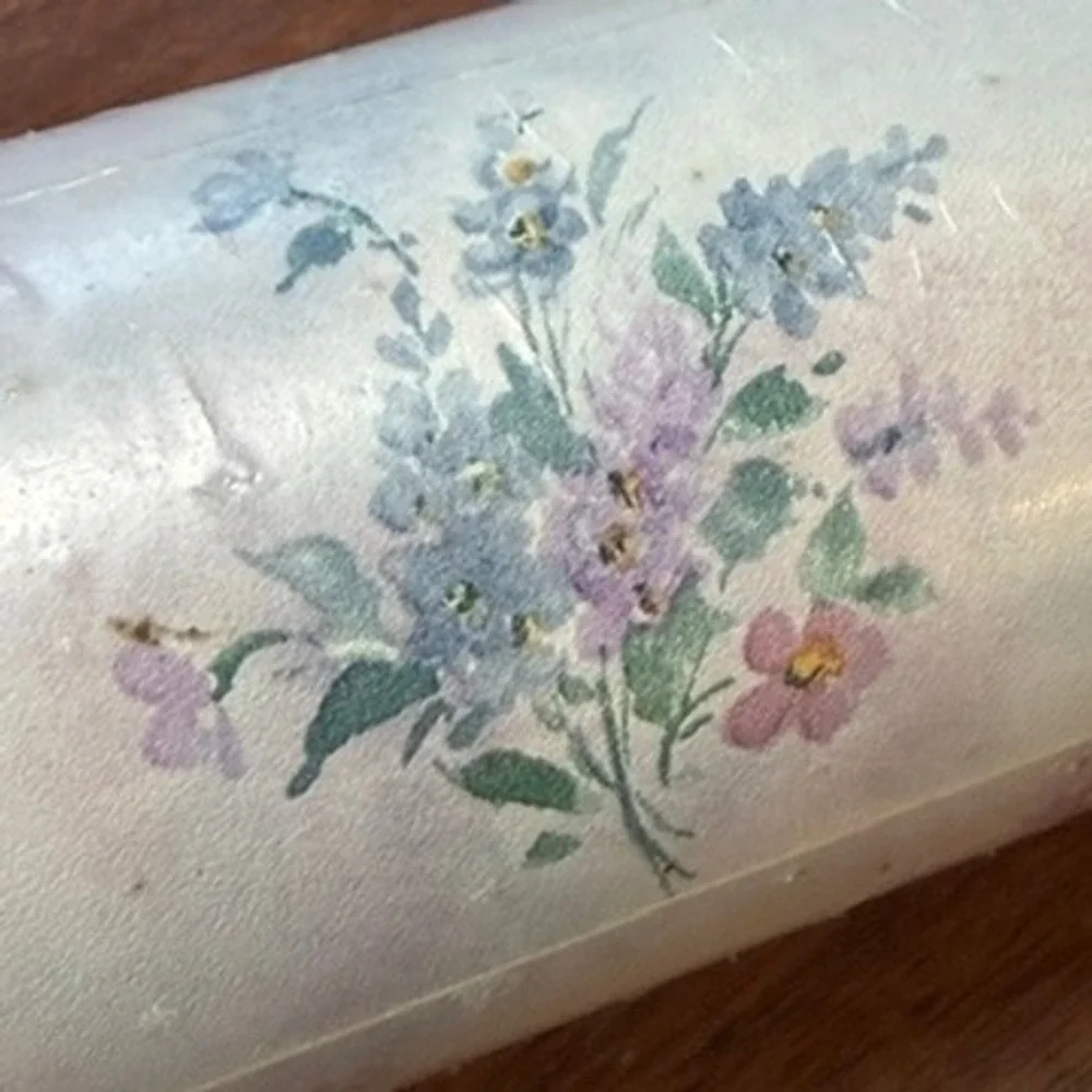 Vintage Floral Ready Pasted Vinyl Wallpaper 2 Rolls Cottagecore Shabby Chic DIY